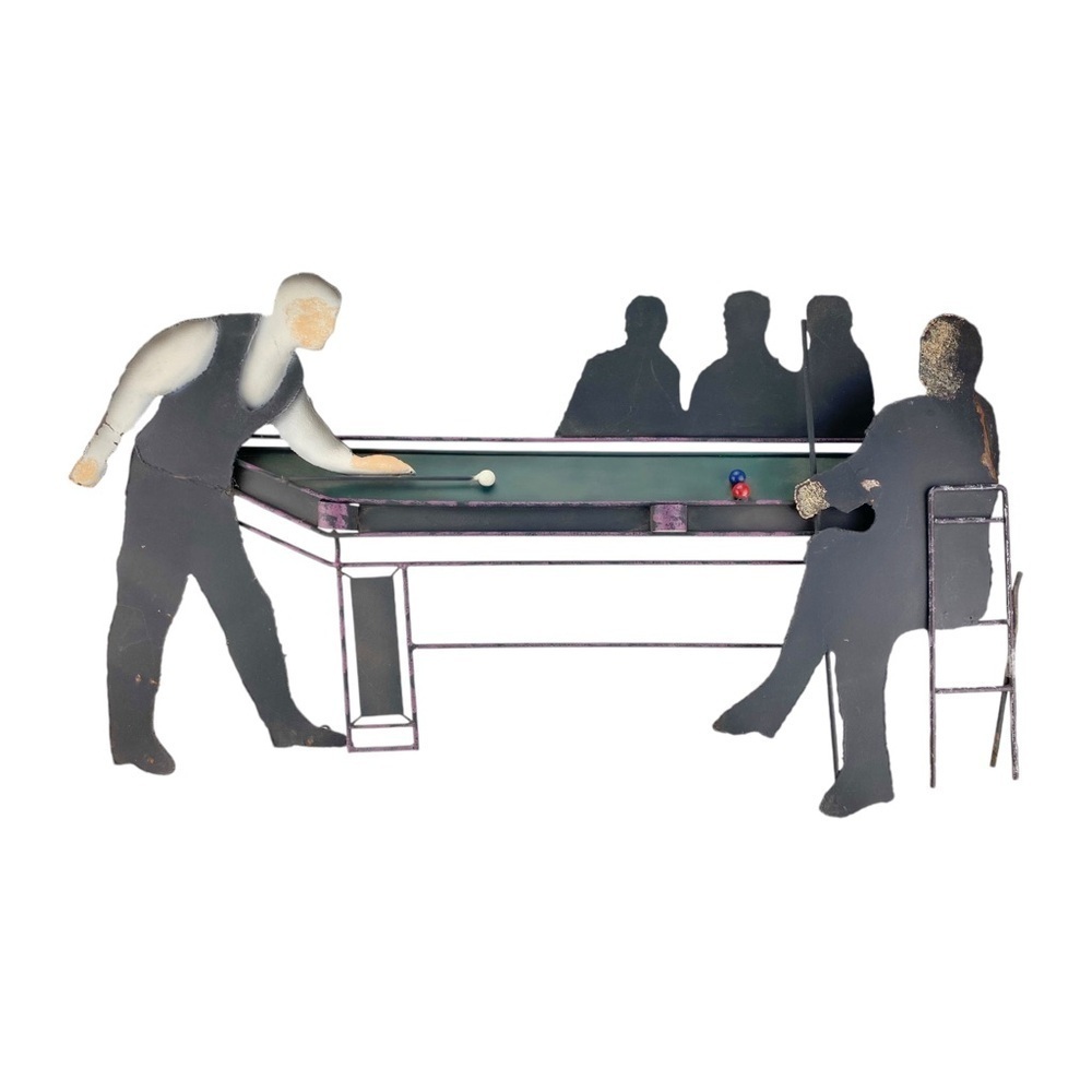 Curtis Jere Metal Sculpture - Billiards, Pool​​